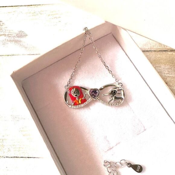 Nightmare Before Christmas Sally & Dog Sterling Silver Necklace - Picture 3 of 7